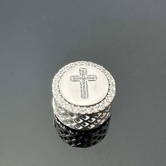 Pandora Faith Blessed 925 Ale with CZ Charm with gift box #97 - Picture 1 of 5